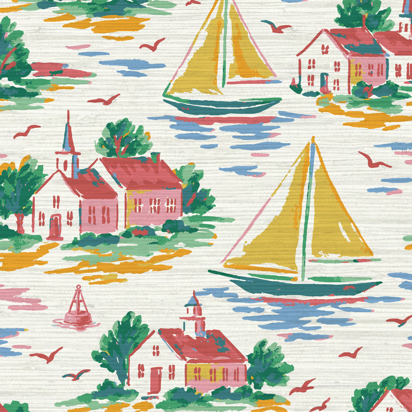 Harbor Heritage Sailboat Wallpaper