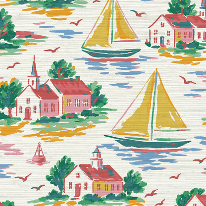 Harbor Heritage Sailboat Wallpaper