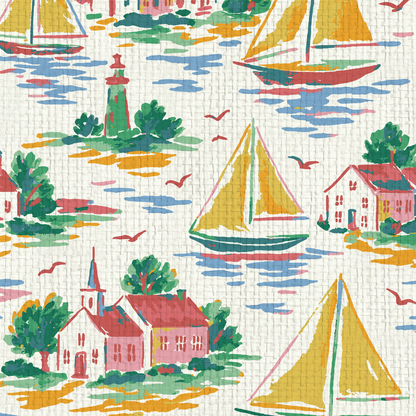 Harbor Heritage Sailboat Wallpaper