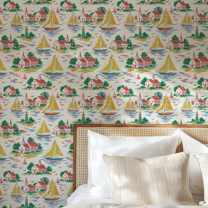 Harbor Heritage Sailboat Wallpaper