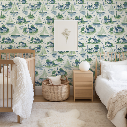 Harbor Heritage Sailboat Wallpaper