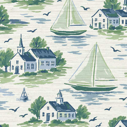 Harbor Heritage Sailboat Wallpaper