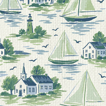 Harbor Heritage Sailboat Wallpaper