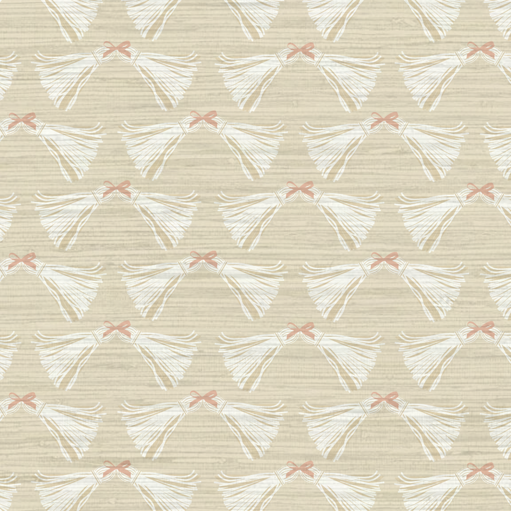Havana Tassels and Bows Wallpaper by June St. George