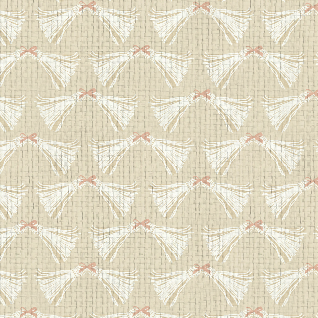 Havana Tassels and Bows Wallpaper by June St. George