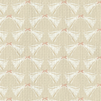 Havana Tassels and Bows Wallpaper by June St. George