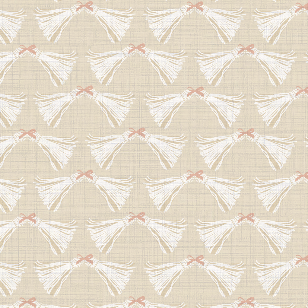 Havana Tassels and Bows Wallpaper by June St. George