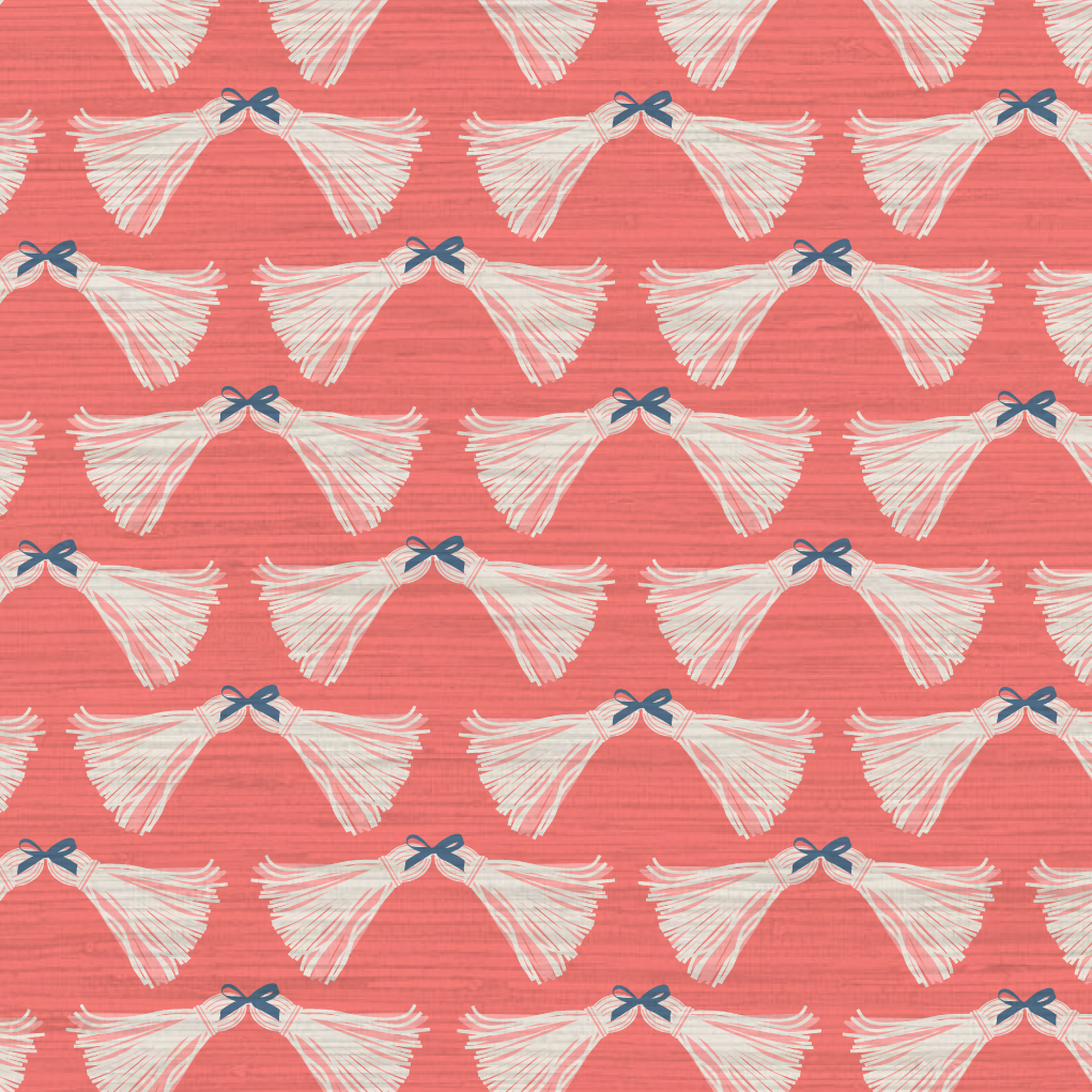Havana Tassels and Bows Wallpaper by June St. George