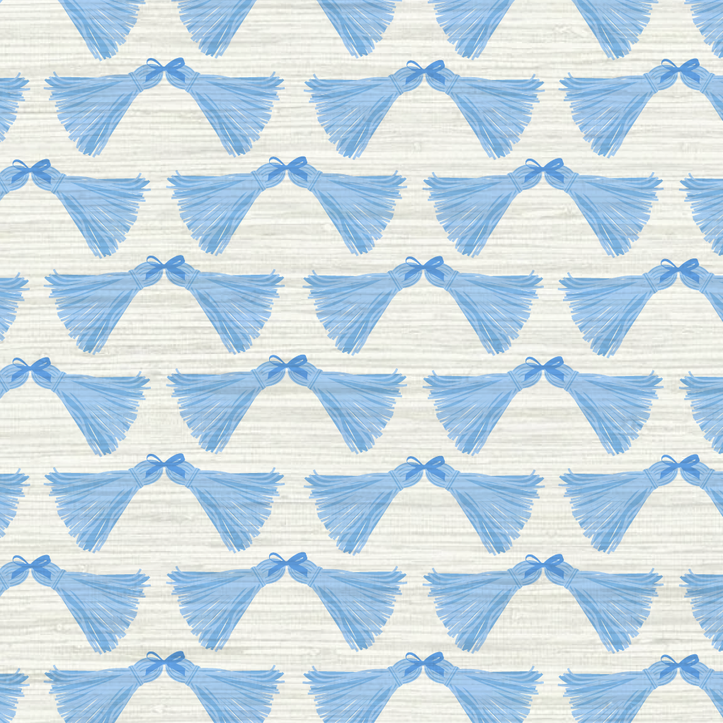 Havana Tassels and Bows Wallpaper by June St. George