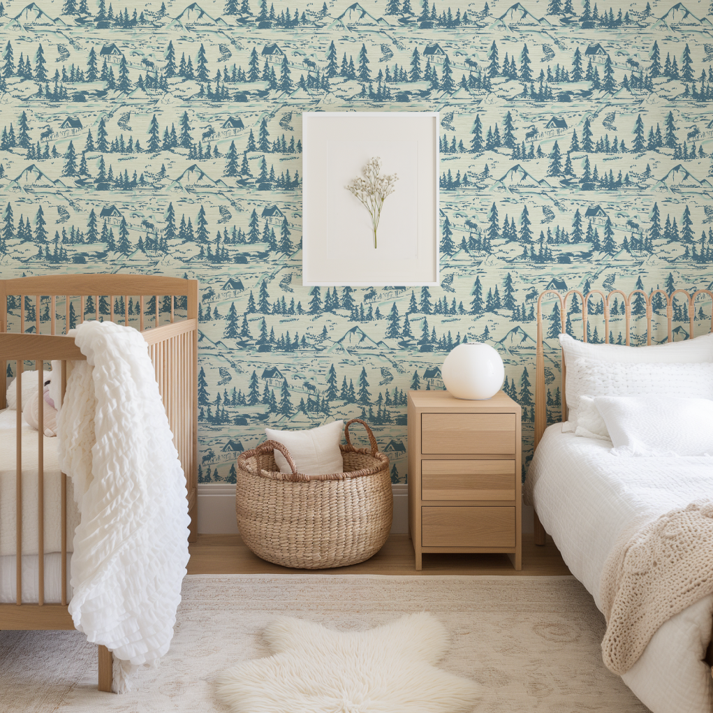 Hazy Shade Of Winter Toile Wallpaper