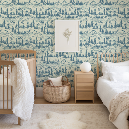 Hazy Shade Of Winter Toile Wallpaper