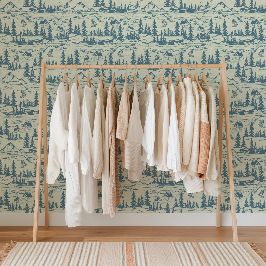 Hazy Shade Of Winter Toile Wallpaper