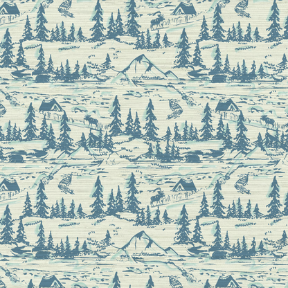 Hazy Shade Of Winter Toile Wallpaper
