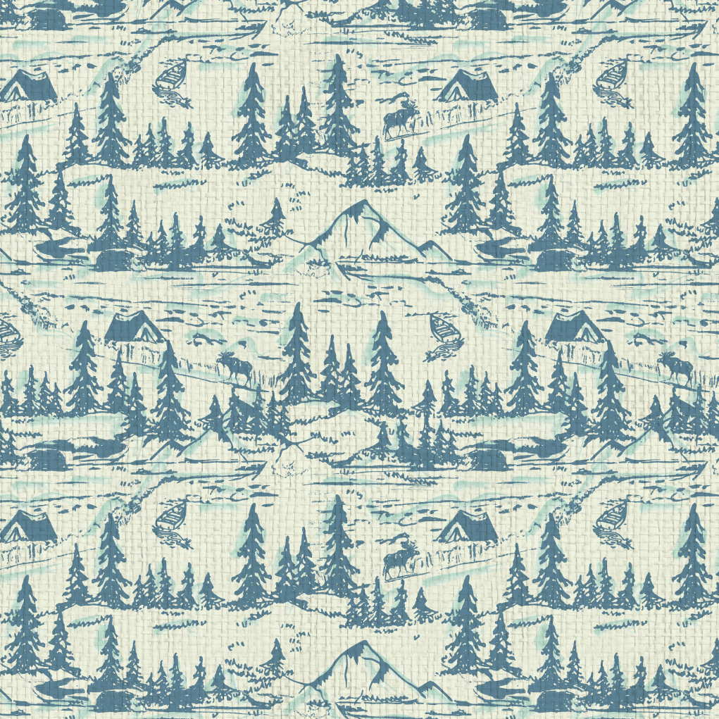Hazy Shade Of Winter Toile Wallpaper