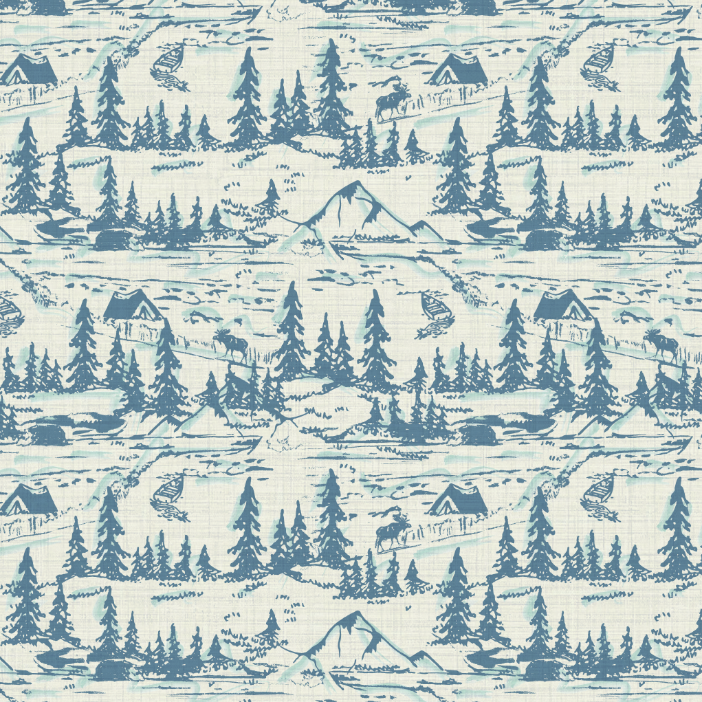 Hazy Shade Of Winter Toile Wallpaper