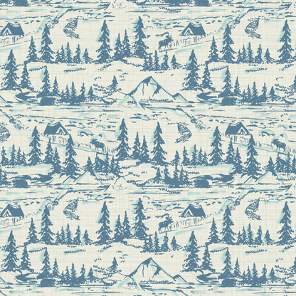 Hazy Shade Of Winter Toile Wallpaper