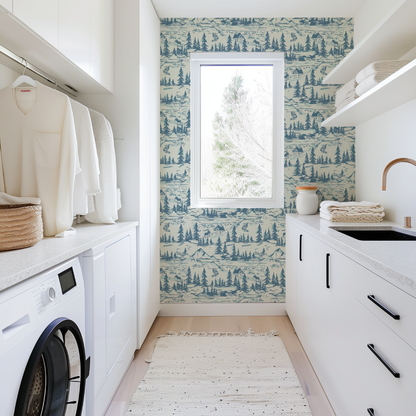 Hazy Shade Of Winter Toile Wallpaper