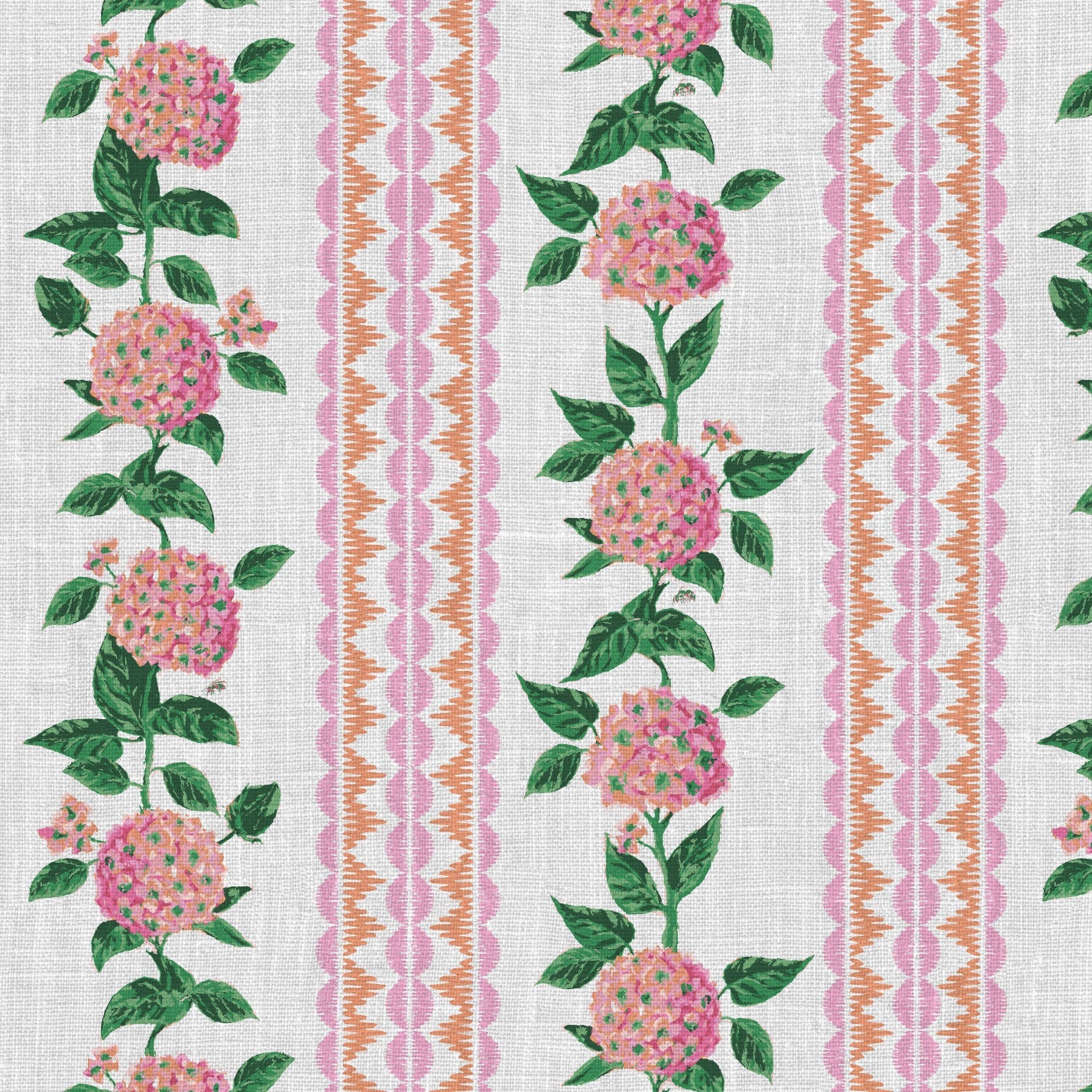 wallpaper Natural Textured Eco-Friendly Non-toxic High-quality Sustainable Interior Design Bold Custom Tailor-made Retro chic Grand millennial Maximalism Traditional Dopamine decor preppy garden botanical hydrangea floral stripe leaf lace pink orange purple girl nursery kid feminine grandma chic cottage core traditional american countryside linen high-end luxury designer 