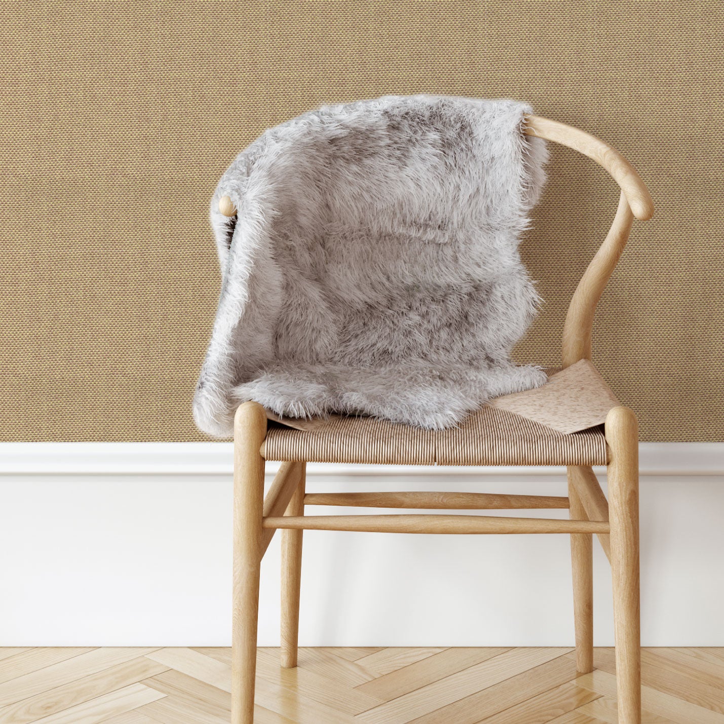 Highlander Woven Check Textured Paperweave Wallpaper