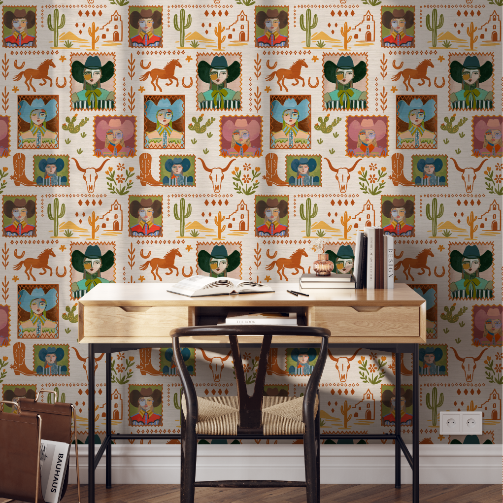 Howdy Darlin' Cowgirl Wallpaper by Brittany Atkinson