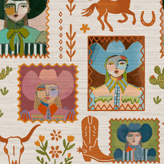 Howdy Darlin' Cowgirl Wallpaper by Brittany Atkinson