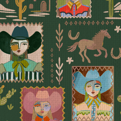 Howdy Darlin' Cowgirl Wallpaper by Brittany Atkinson