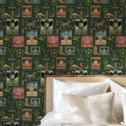 Howdy Darlin' Cowgirl Wallpaper by Brittany Atkinson