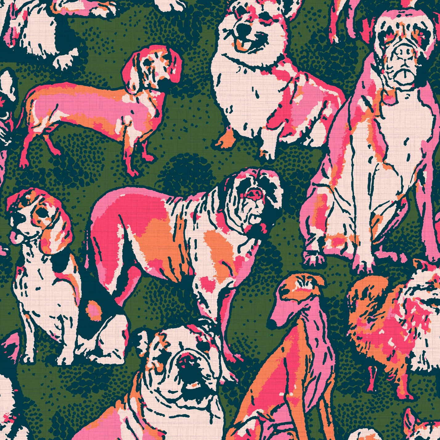 Hughes' Hound Dog Wallpaper