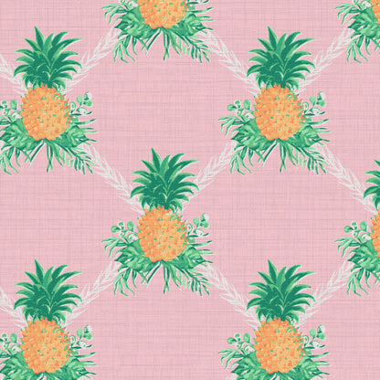 I’m Still Standing Pineapples Lattice Wallpaper