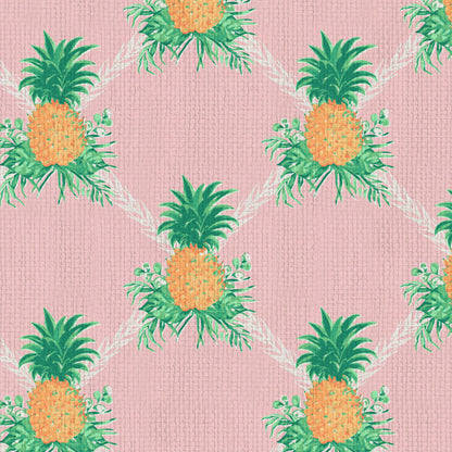 I’m Still Standing Pineapples Lattice Wallpaper