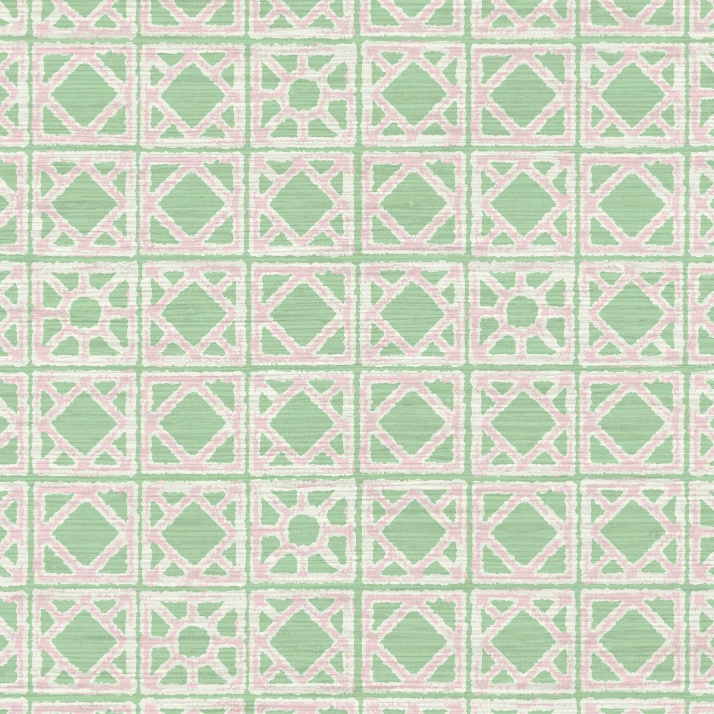 Tropical Jungle Coastal Garden Seaside Seashore Waterfront Retreat Relaxed beach vibes Beach cottage Shoreline Oceanfront breeze blocks preppy garden palm springs geometric geo vertical horizontal stripe green mint pink white Grasscloth Paper Weave wallpaper Natural Textured Eco-Friendly Non-toxic High-quality  Sustainable Interior Design Bold Custom Tailor-made Retro chic Grand millennial Maximalism  Traditional Dopamine decor