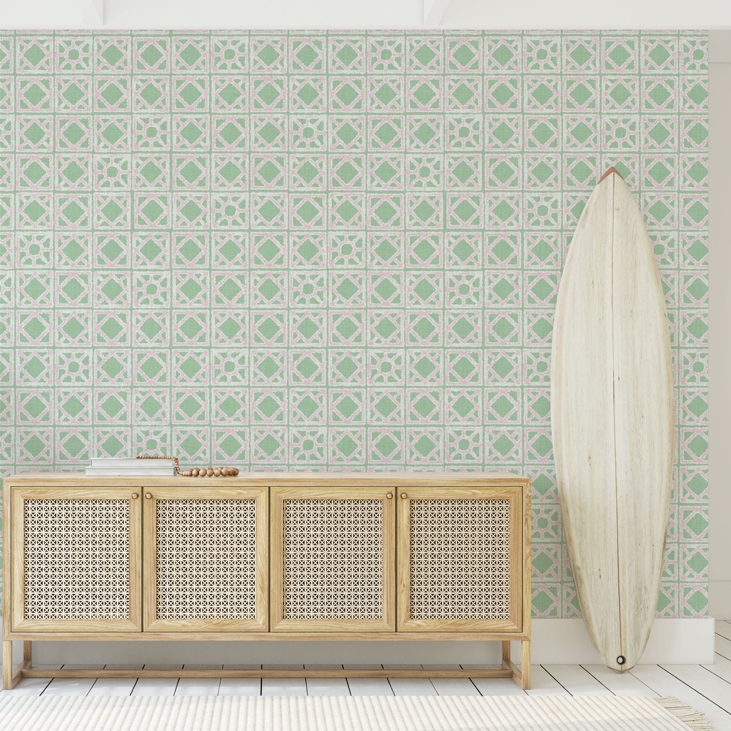 Invisible Touch Breeze Block Linen Wallpaper