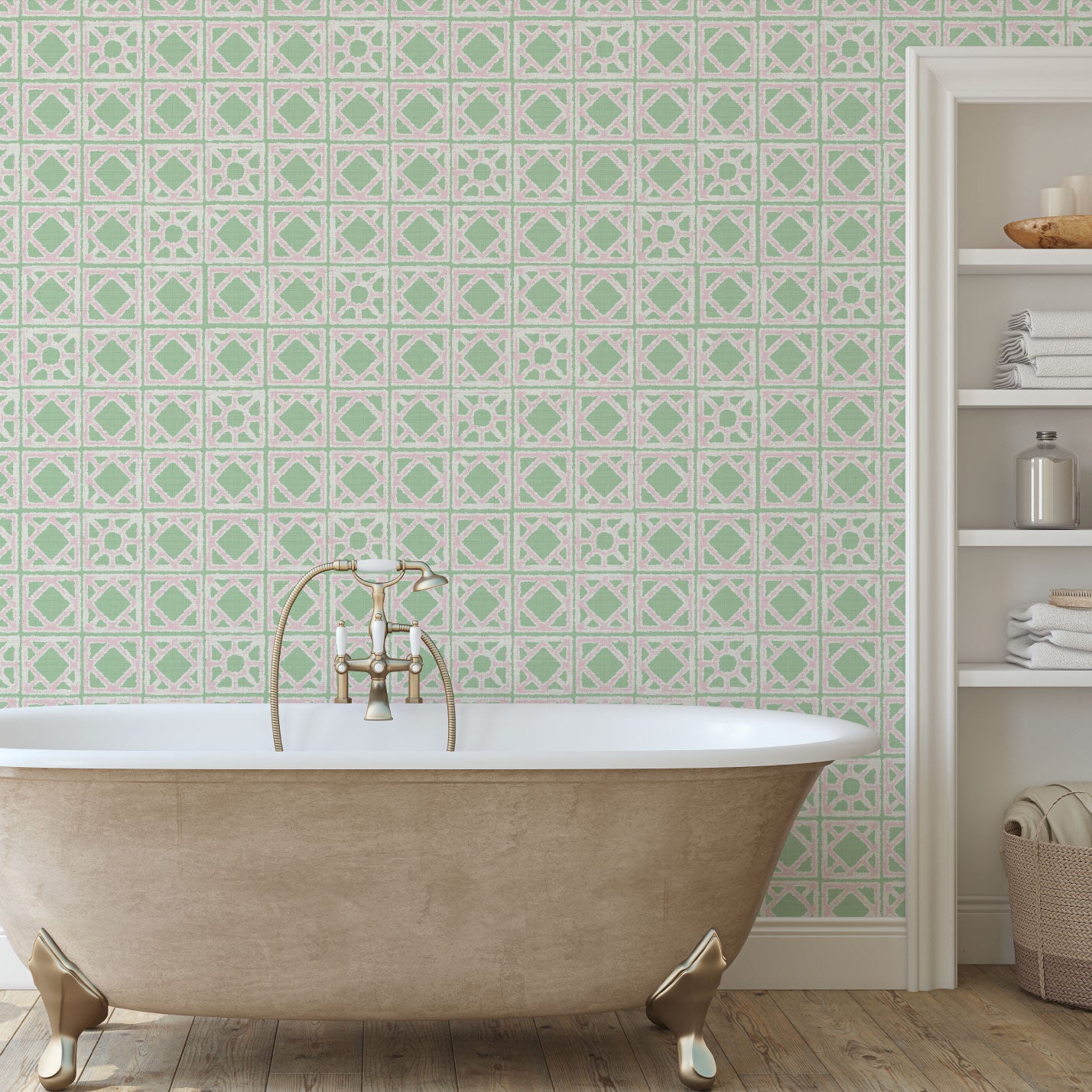 Invisible Touch Breeze Block Wallpaper