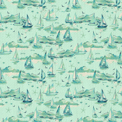Grasscloth Paper Weave wallpaper Natural Textured Eco-Friendly Non-toxic High-quality  Sustainable Interior Design Bold Custom Tailor-made Retro chic Grand millennial Maximalism  Traditional Dopamine decor sailboat preppy coastal seaside waterfront vacation shoreline oceanfront nautical beach cottage retreat seaside mint green