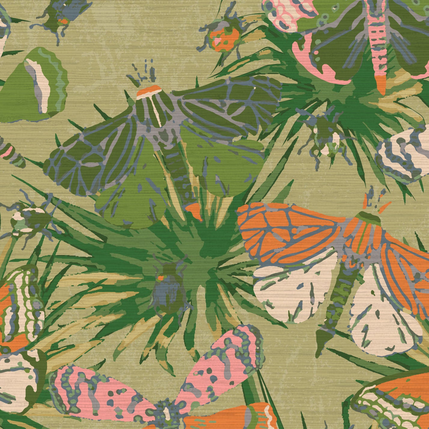 Jitterbug Butterflies Wallpaper