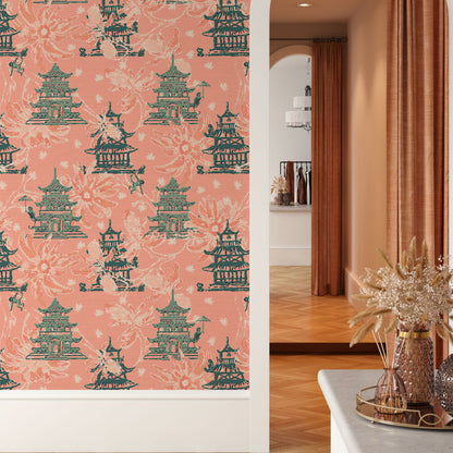 Karma Chameleon Pagodas Wallpaper