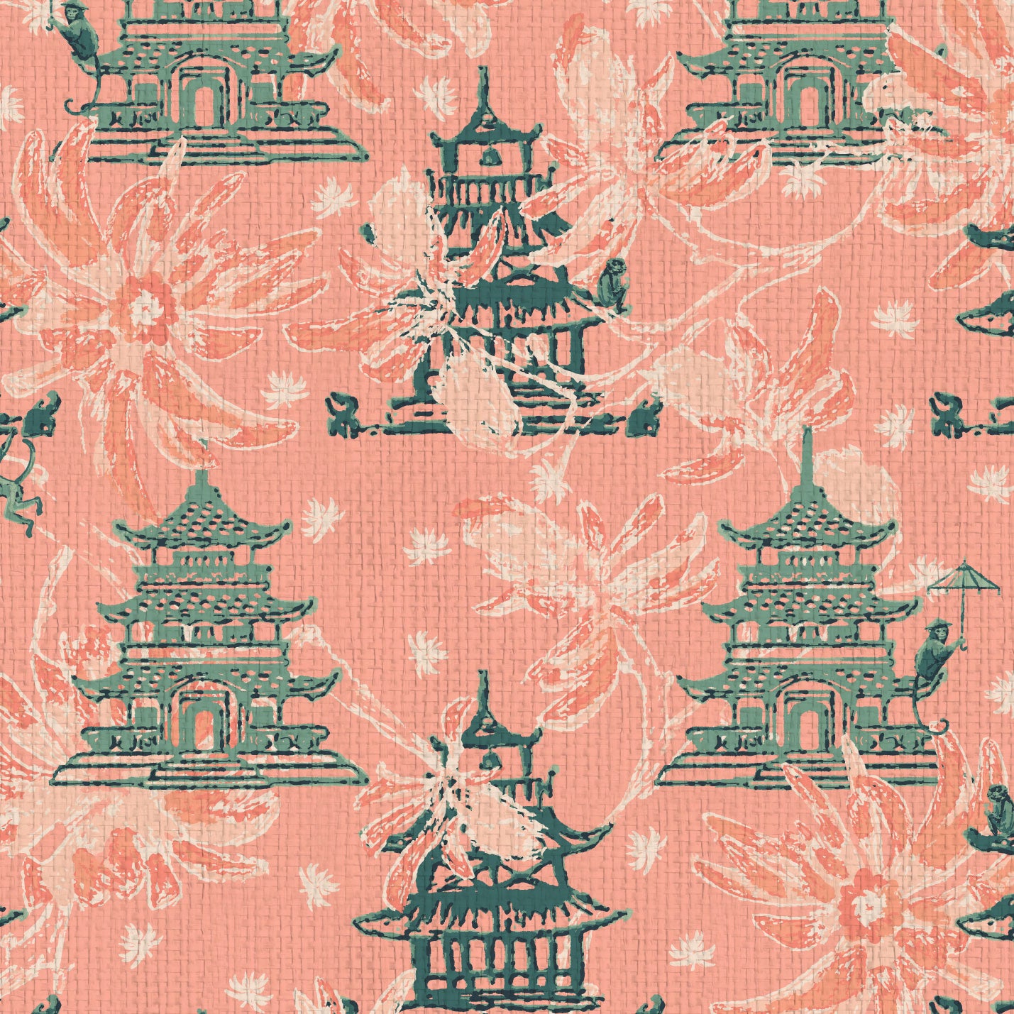 Karma Chameleon Pagodas Wallpaper