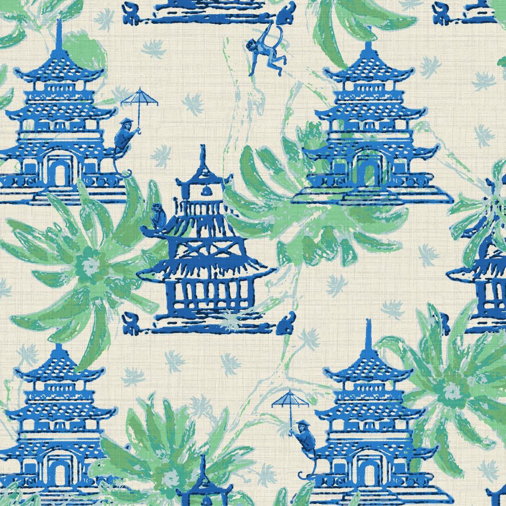 Karma Chameleon Pagodas Wallpaper