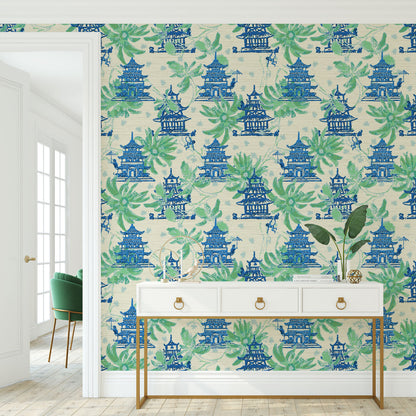 Karma Chameleon Pagodas Wallpaper