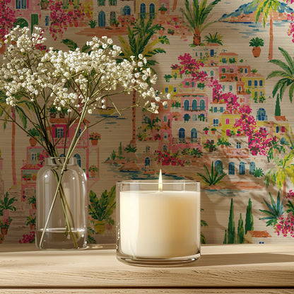 La Dolce Vita Coastal Toile Wallpaper