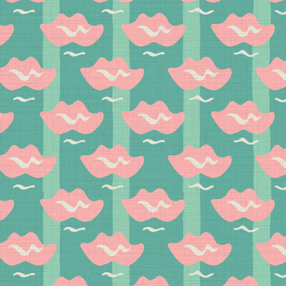 Lip Service Stripes Wallpaper