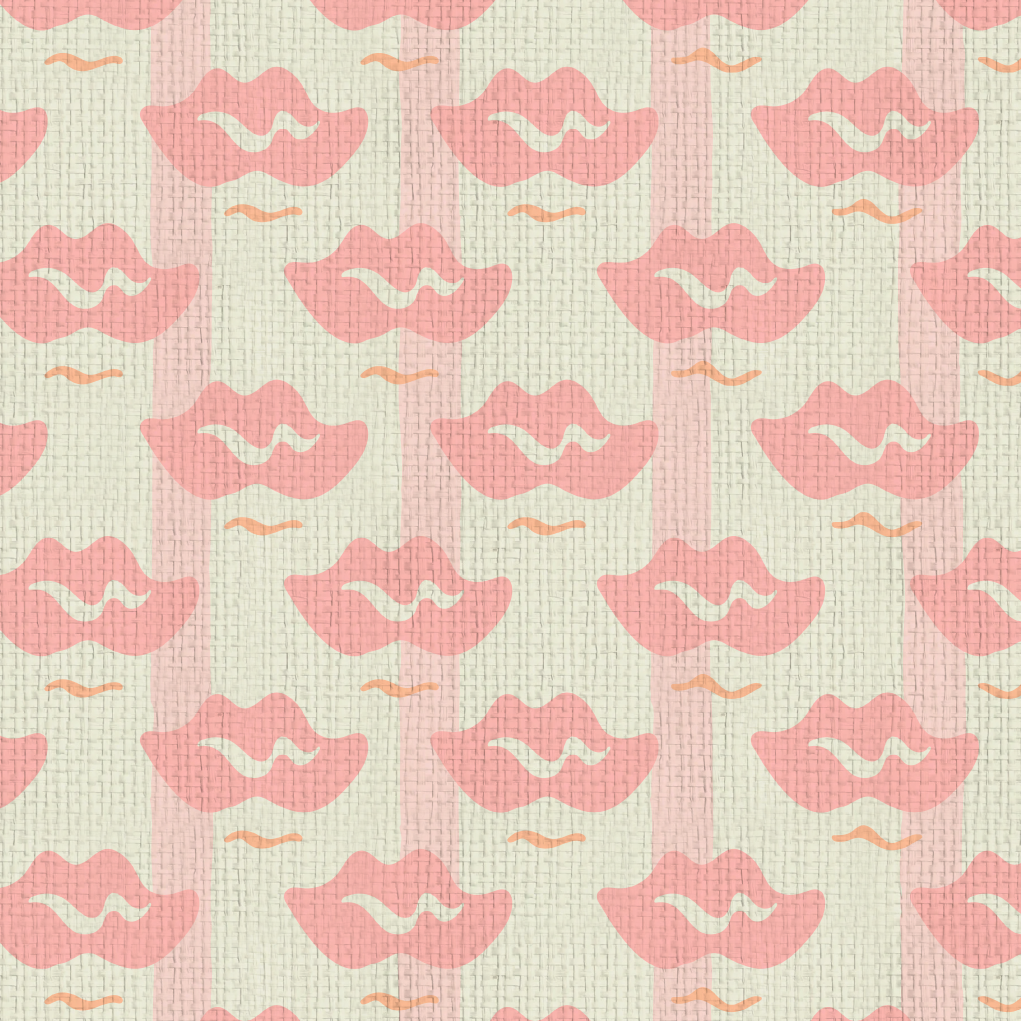 Lip Service Stripes Wallpaper