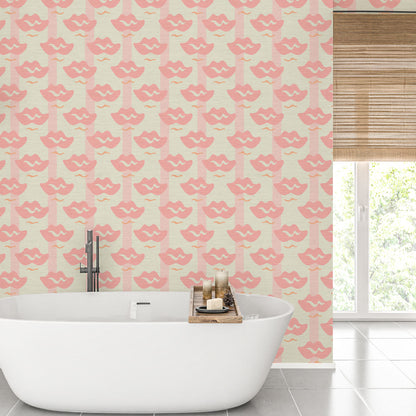 Lip Service Stripes Wallpaper