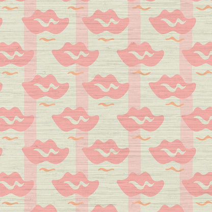 Lip Service Stripes Wallpaper