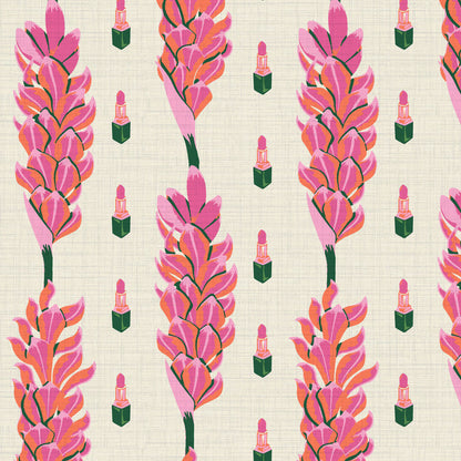 Lips Like Sugar Striped Lipstick Wallpaper