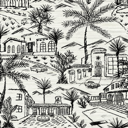 Lockridge Estate Mini Mid-Century Toile Wallpaper