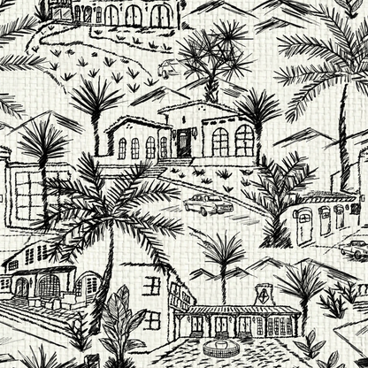 Lockridge Estate Mini Mid-Century Toile Wallpaper