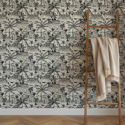 Lockridge Estate Mini Mid-Century Toile Wallpaper