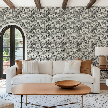 Lockridge Estate Mini Mid-Century Toile Wallpaper