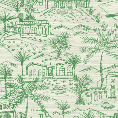 Lockridge Estate Mini Mid-Century Toile Wallpaper